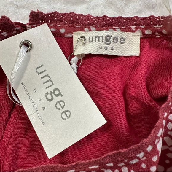 Umgee casual Red Blouse with Flared Sleeves in Size S-M - Picture 10 of 11